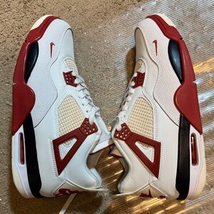 Nike Men's White and Red Sneakers